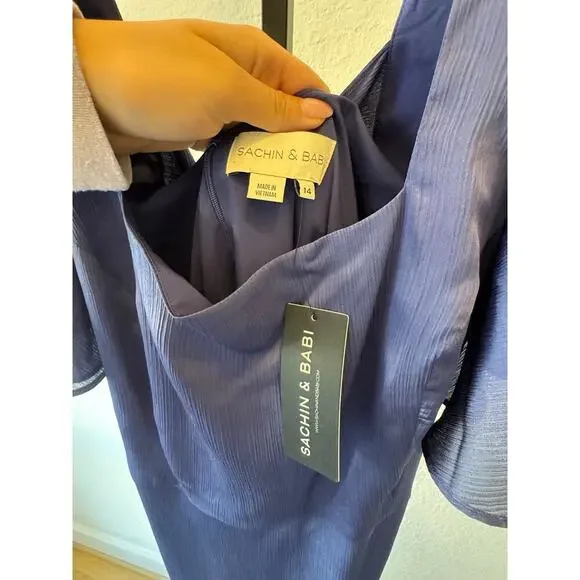 Sachin & Babi | Aurora Satin A-Line Gown - Picture 5 of 8